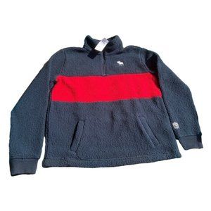 NWT Kids Fleece Pullover Size 15/16 Boys  New Blue And Red